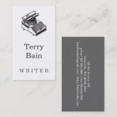 Schrijfmachine Visitekaartje (Voorkant / Achterkant)