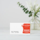 Schrijfmachine Visitekaartje schrijfmachine (Staand voorkant)