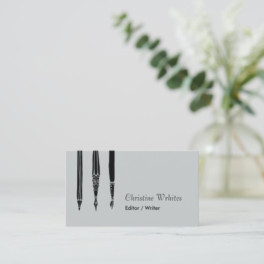 Schrijfmachine voor fonteinen visitekaartje (Staand voorkant)