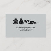 Schrijfmachine voor fonteinen visitekaartje (Achterkant)