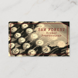 Schrijfmachine voor journaliste Antiek schrijfmach Visitekaartje