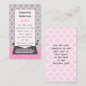 Schrijfmachine voor schrijfmachine Modern Retro Gr Visitekaartje (Voorkant / Achterkant)