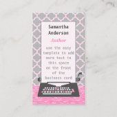 Schrijfmachine voor schrijfmachine Modern Retro Gr Visitekaartje (Voorkant)