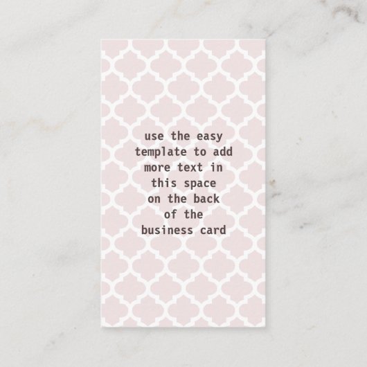 Schrijfmachine voor schrijfmachine Modern Warm Gre Visitekaartje (Achterkant)