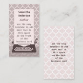 Schrijfmachine voor schrijfmachine Modern Warm Gre Visitekaartje (Voorkant / Achterkant)