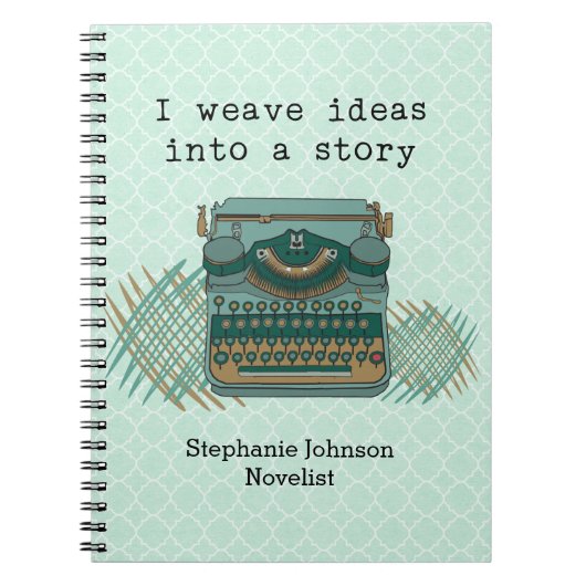  schrijfmachine voor schrijfmachine notitieboek (Voorkant)