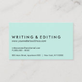  schrijfmachine voor schrijfmachine visitekaartje (Achterkant)