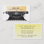  schrijfmachine voor schrijfmachines visitekaartje (Voorkant / Achterkant)