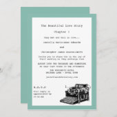 Schrijfmachine  Weddenschappen voor schrijfmachine Kaart (Voorkant / Achterkant)