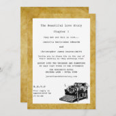 Schrijfmachine  Weddenschappen voor schrijfmachine Kaart (Voorkant / Achterkant)