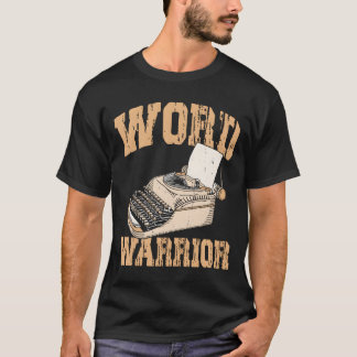 Schrijfmachine Woord Krijger Expert Schrijver Aute T-shirt