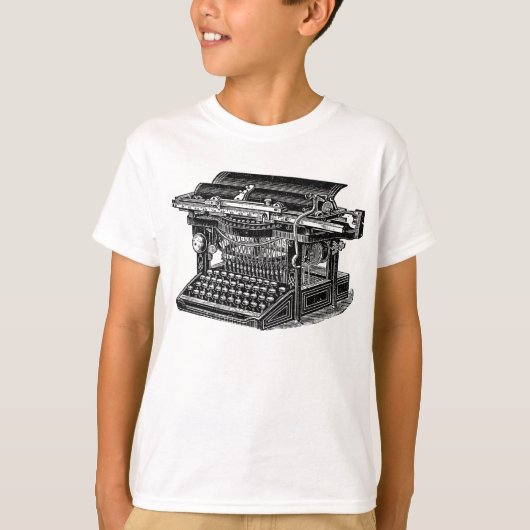 schrijfmachine - zwart t-shirt (Voorkant)