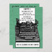  schrijfmachinefunctie kaart (Voorkant / Achterkant)