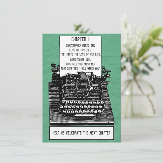  schrijfmachinefunctie kaart (Staand voorkant)