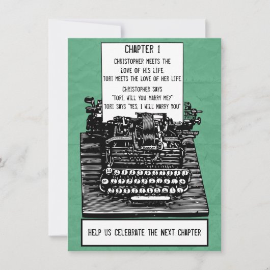  schrijfmachinefunctie kaart (Voorkant)