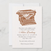 schrijfmachinefunctie kaart (Voorkant)