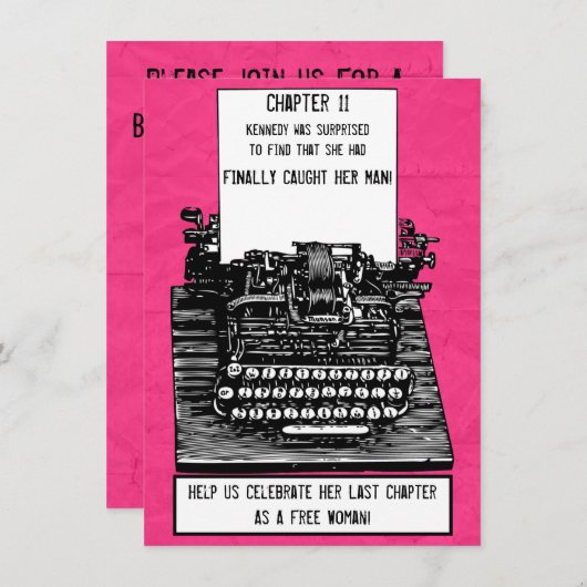  schrijfmachinefunctie kaart (Voorkant / Achterkant)