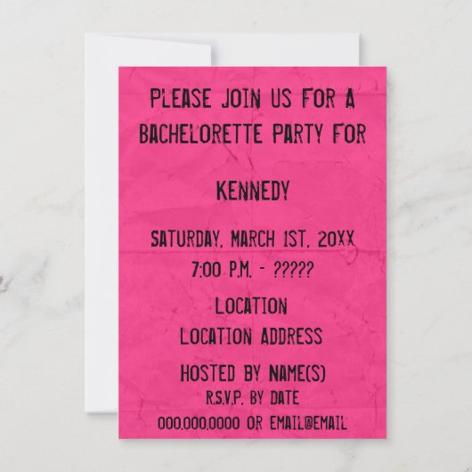  schrijfmachinefunctie kaart (Achterkant)