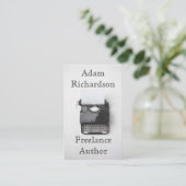  schrijfmachinefunctionaris voor schrijfmachines  visitekaartje (Staand voorkant)