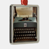  schrijfmachinerie metalen ornament (Rechts)