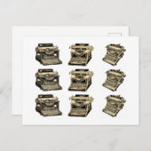  schrijfmachines briefkaart (Voorkant / Achterkant)