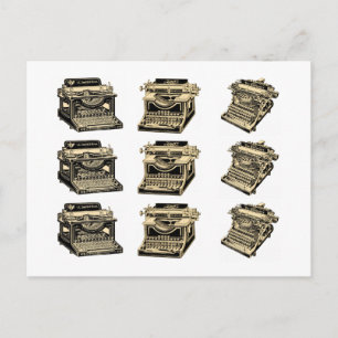 schrijfmachines briefkaart