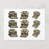  schrijfmachines briefkaart (Voorkant)