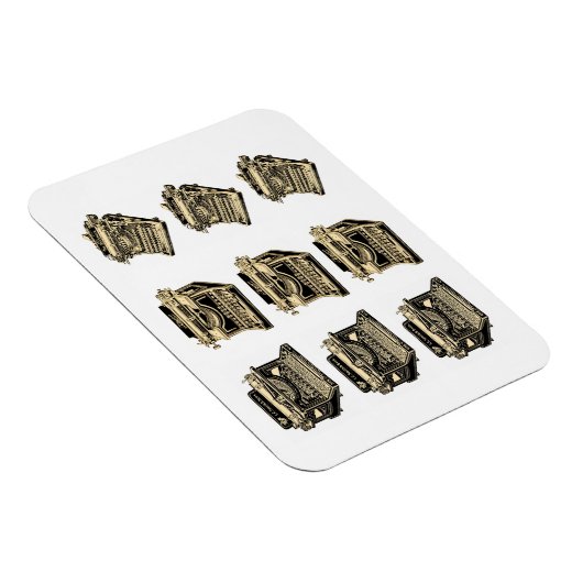  schrijfmachines magneet (Rechterzijde)