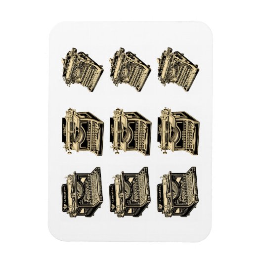  schrijfmachines magneet (Verticaal)