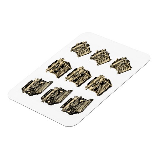  schrijfmachines magneet (Linkerzijde)