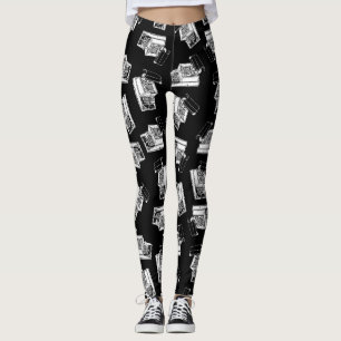  schrijfmachines Ontwerp Antiek schrijfmachine kun Leggings