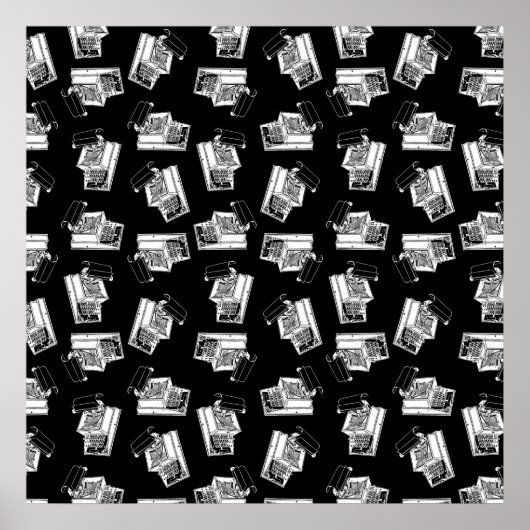  schrijfmachines Ontwerp Antiek schrijfmachine kun Poster (Voorkant)