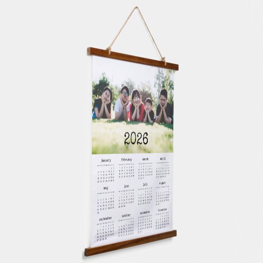 schrijfmachinescript 2025 fotokalender hangend wandkleed (Gebogen)
