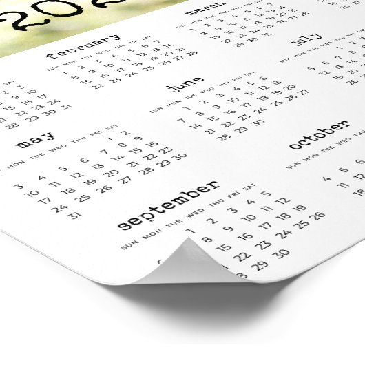  schrijfmachinescript 2025 fotokalender poster (Hoek)