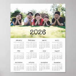  schrijfmachinescript 2025 fotokalender poster