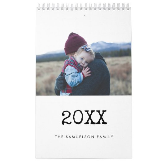  schrijfmachinescript 2026 familie kalender (Hoes)