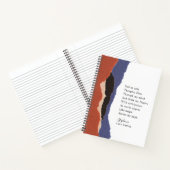 Schrijfnaam Motivatie gedicht Abstract papier Notitieboek (Binnen)