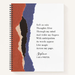 Schrijfnaam Motivatie gedicht Abstract papier Notitieboek