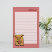 Schrijfpad voor hoe briefpapier (Staand voorkant)