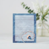 Schrijfpapier met briefschrijfbasis voor Waterverf (Staand voorkant)