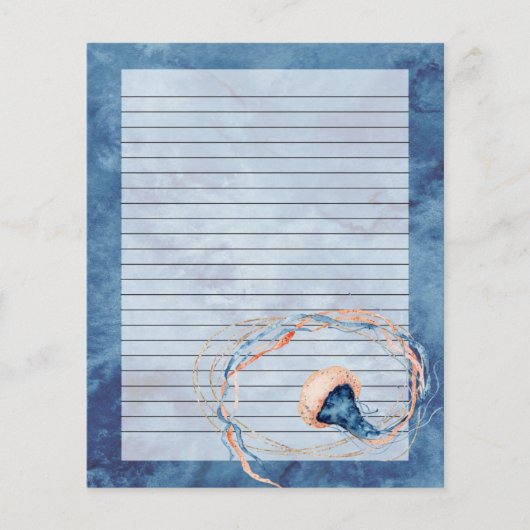 Schrijfpapier met briefschrijfbasis voor Waterverf (Voorkant)