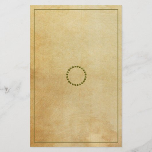  Schrijfpapier met Green Garland Briefpapier (Achterkant)