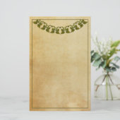  Schrijfpapier met Green Garland Briefpapier (Staand voorkant)
