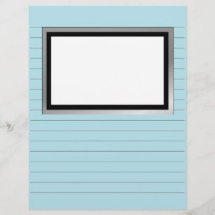 Schrijfpapier met lijnen en Afbeeldingen doos