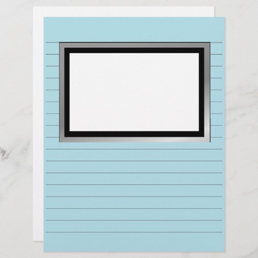Schrijfpapier met lijnen en Afbeeldingen doos (Voorkant / Achterkant)
