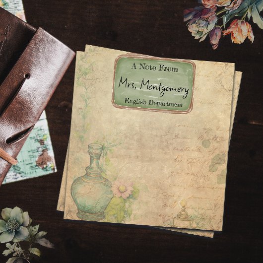  schrijfpapier, notitie van de docent, Floral Notitieblok