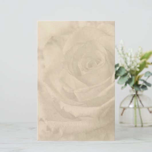 Schrijfpapier " Roos" Briefpapier (Staand voorkant)