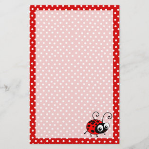 Schrijfpapier voor acute ladybug briefpapier