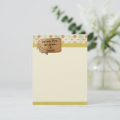 Schrijfpapier voor bedrijven kaart (Staand voorkant)