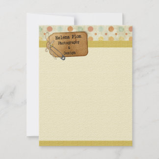 Schrijfpapier voor bedrijven kaart